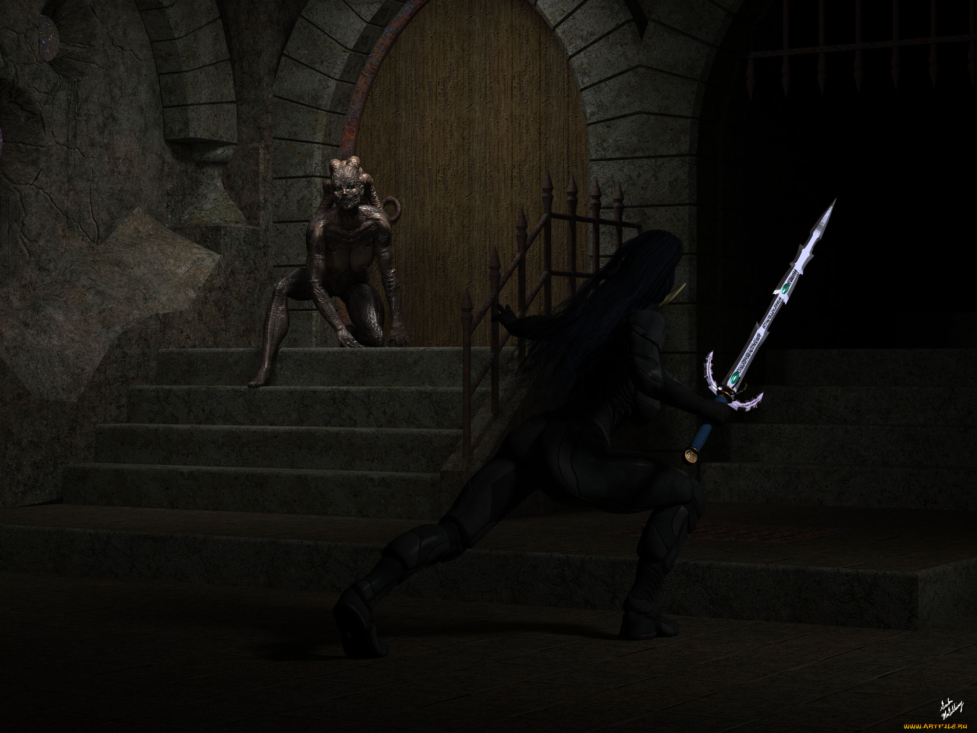 3д, графика, существа, , creatures, существа