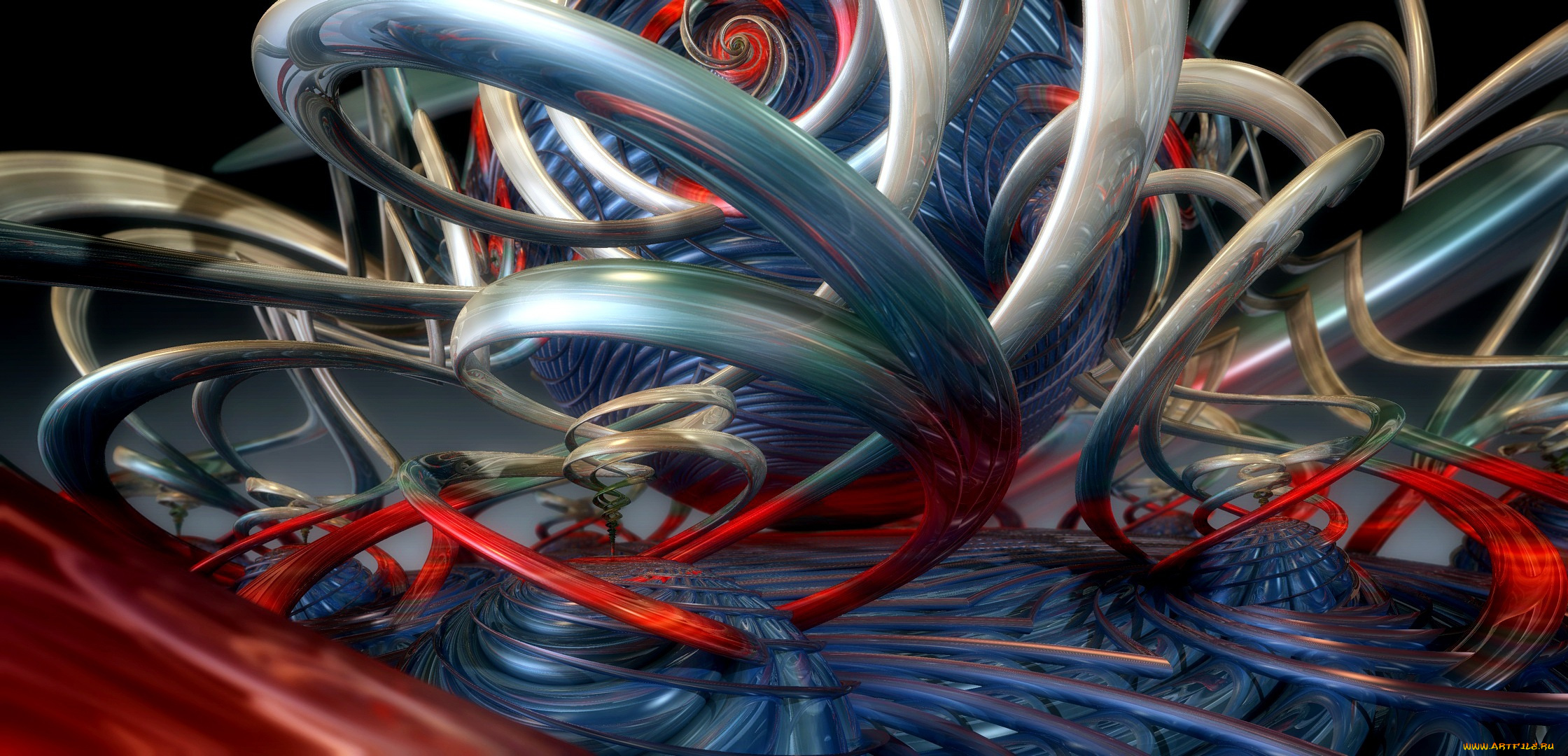 3д, графика, абстракция, , abstract, fun, world, форма, цвет, фон