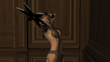 Картинка 3д+графика фантазия+ fantasy фон взгляд девушка змея