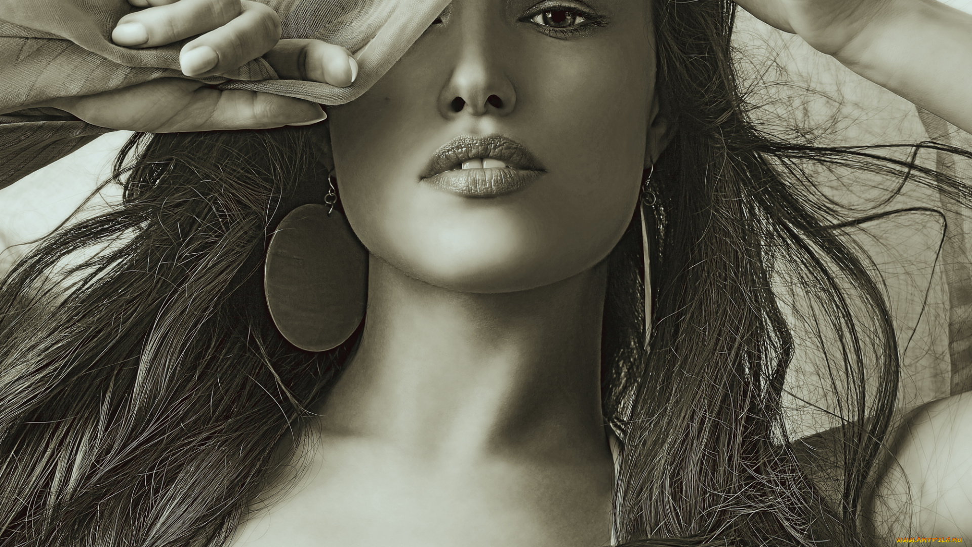 календари, компьютерный, дизайн, 2019, взгляд, девушка, серьги, calendar, женщина, лицо