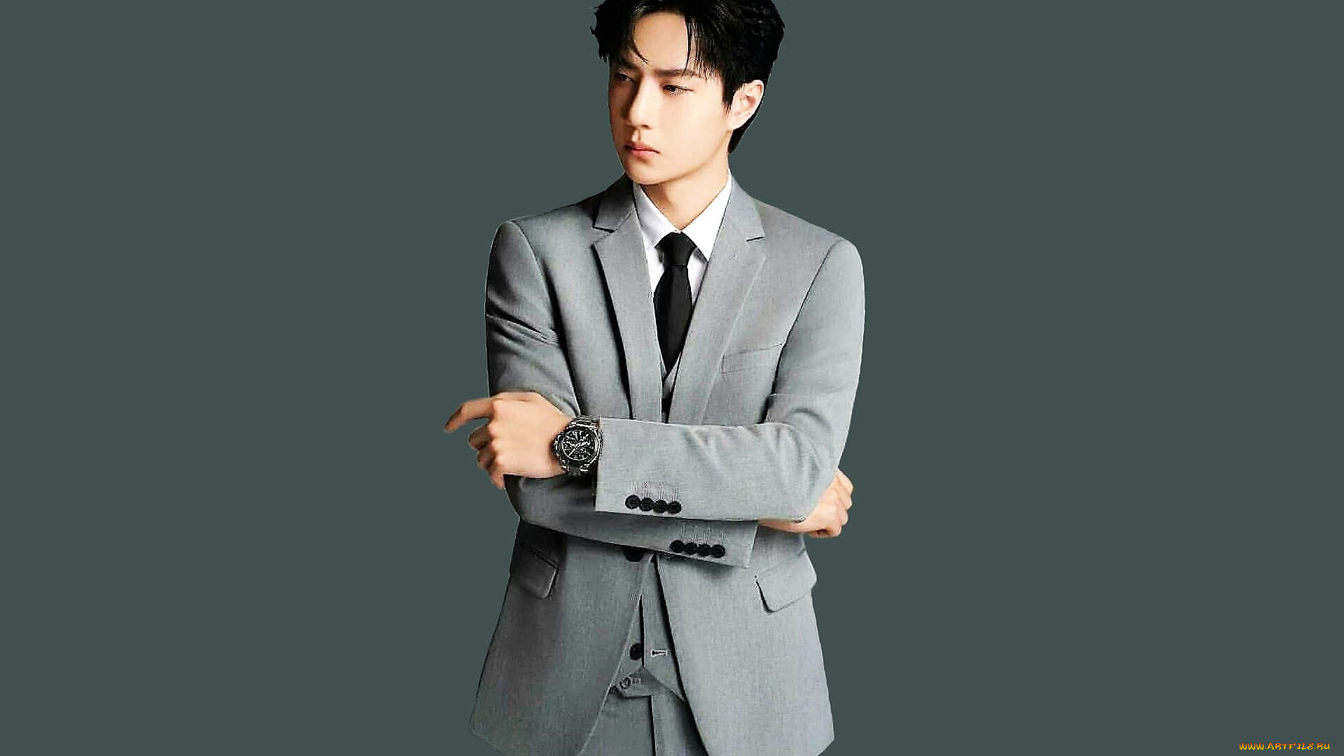 мужчины, wang, yi, bo, актер, певец, костюм, часы