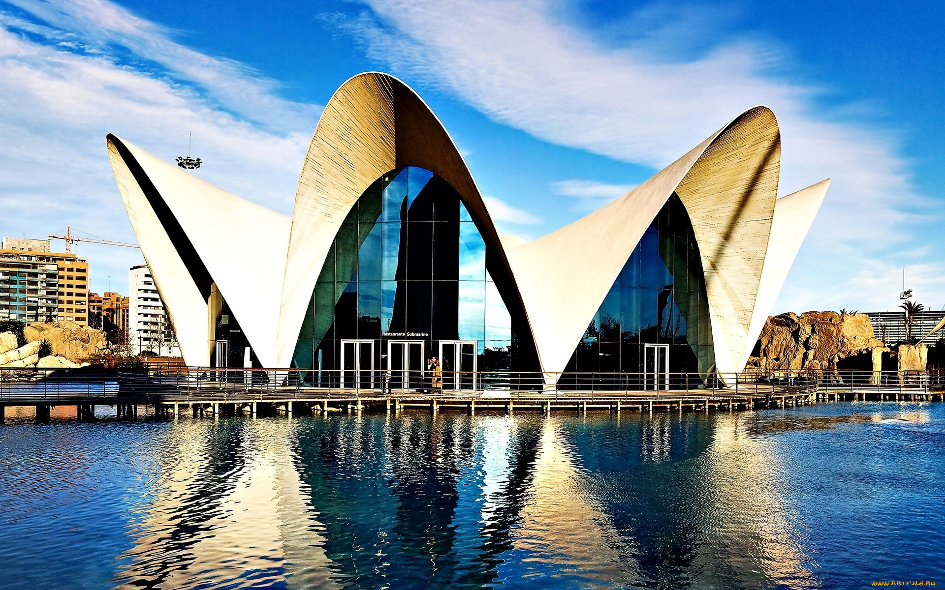 города, валенсия, , испания, оригинальные, здания