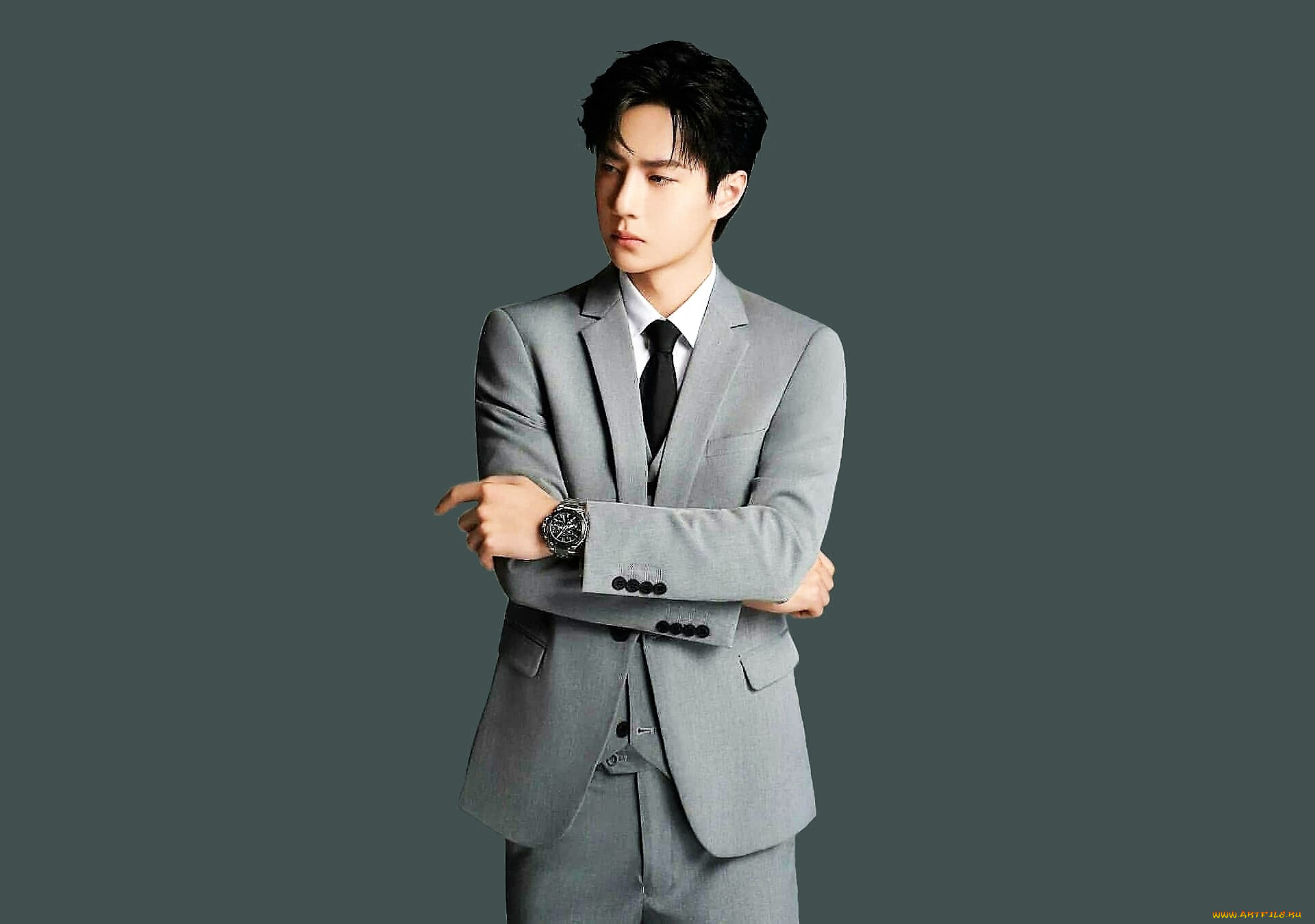 мужчины, wang, yi, bo, актер, певец, костюм, часы