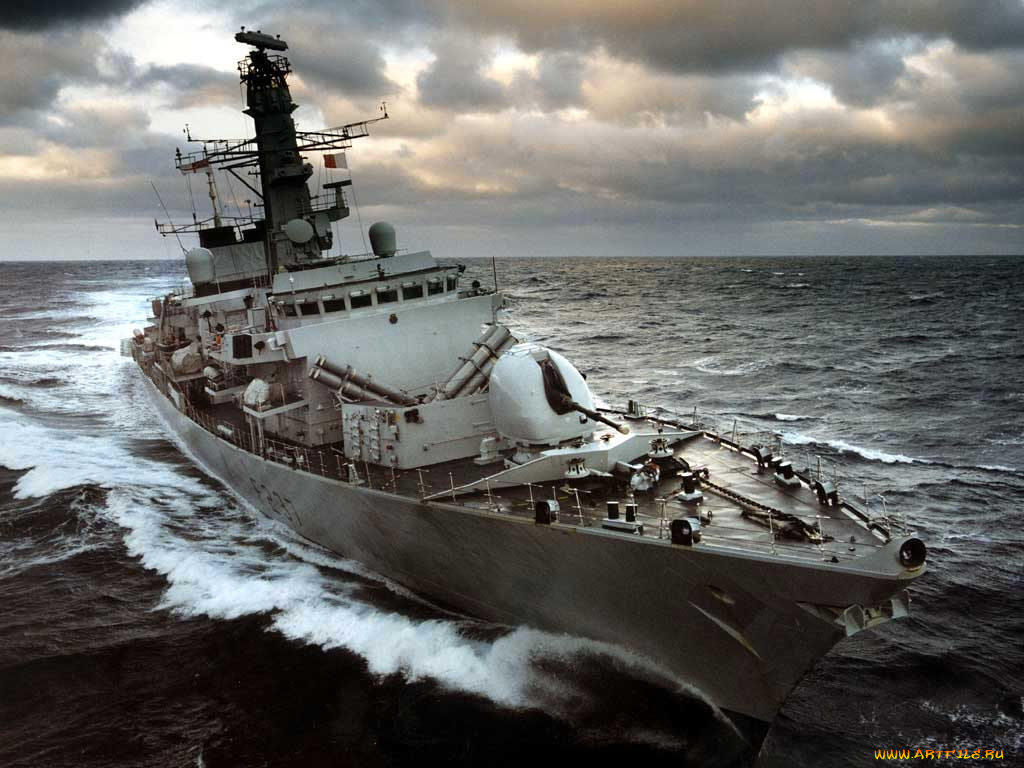 корабли, рисованные