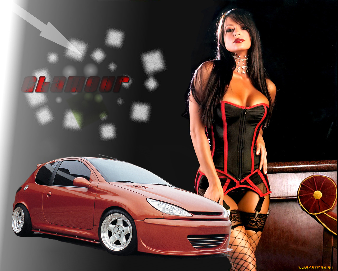 автомобили, авто, девушками