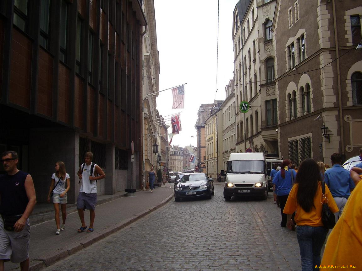 рига, старый, город, города, латвия