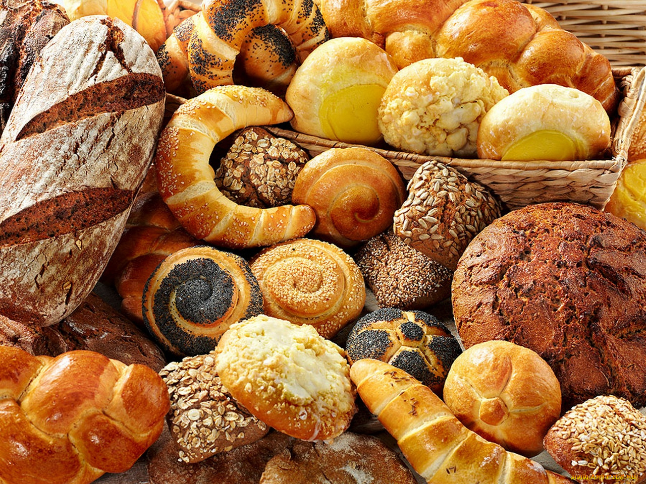 еда, хлеб, выпечка