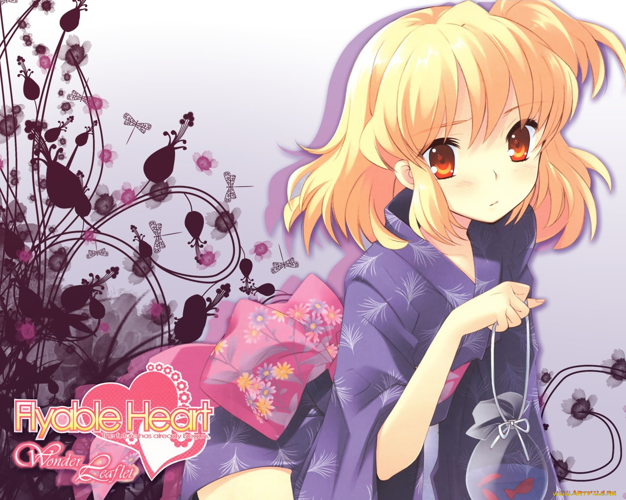 аниме, flyable, heart