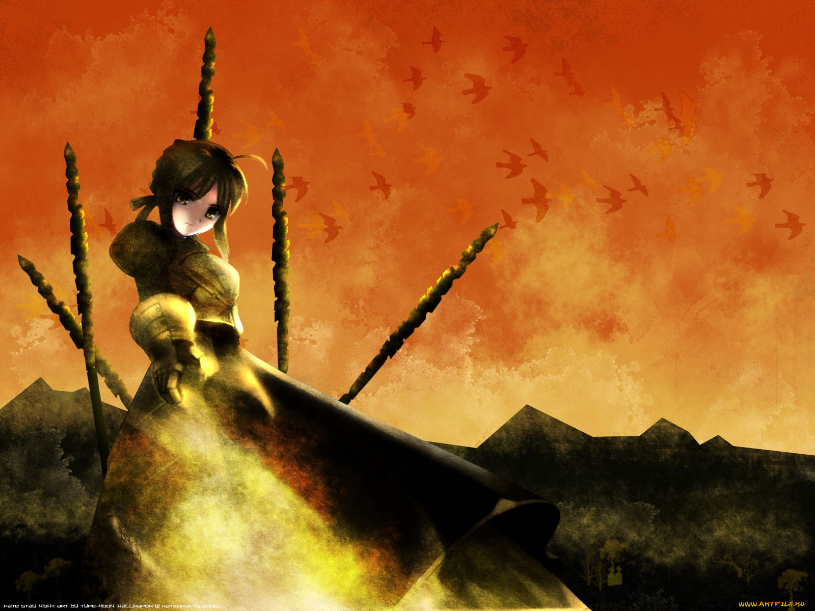 аниме, fate, stay, night