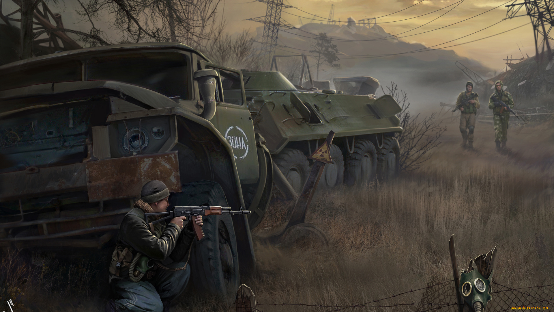 shadow, of, chernobyl, видео, игры, свалка