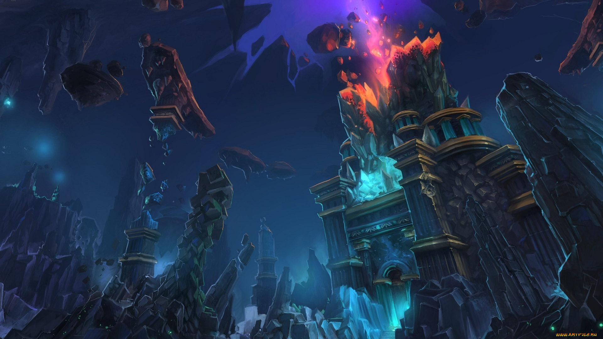 world, of, warcraft, cataclysm, видео, игры, взрыв