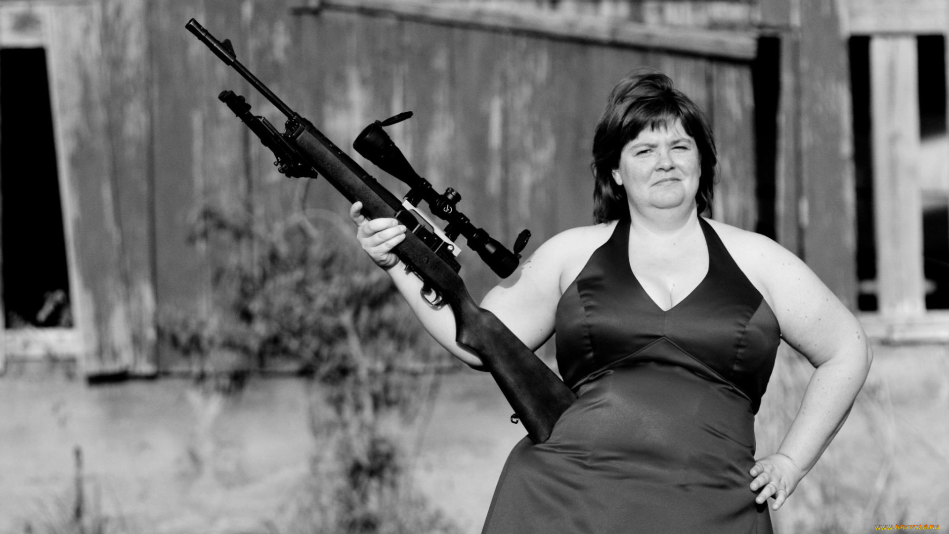 -Unsort, Девушки, с, оружием, девушки, unsort, оружием, винтовка