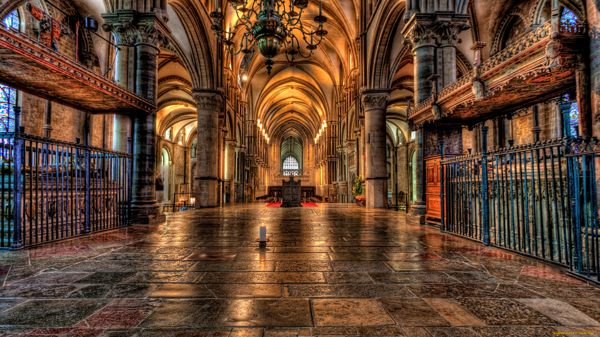 интерьер, убранство, роспись, храма, hdr