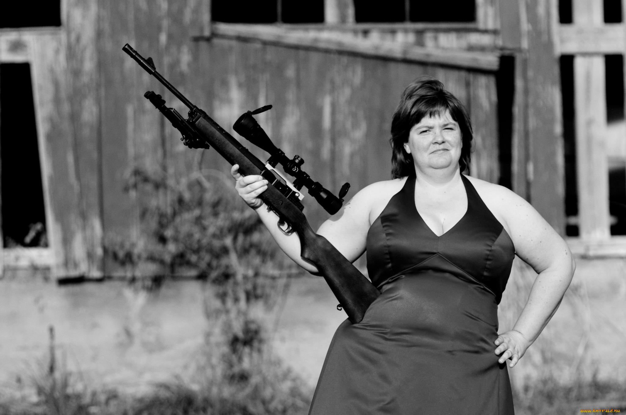 -Unsort, Девушки, с, оружием, девушки, unsort, оружием, винтовка