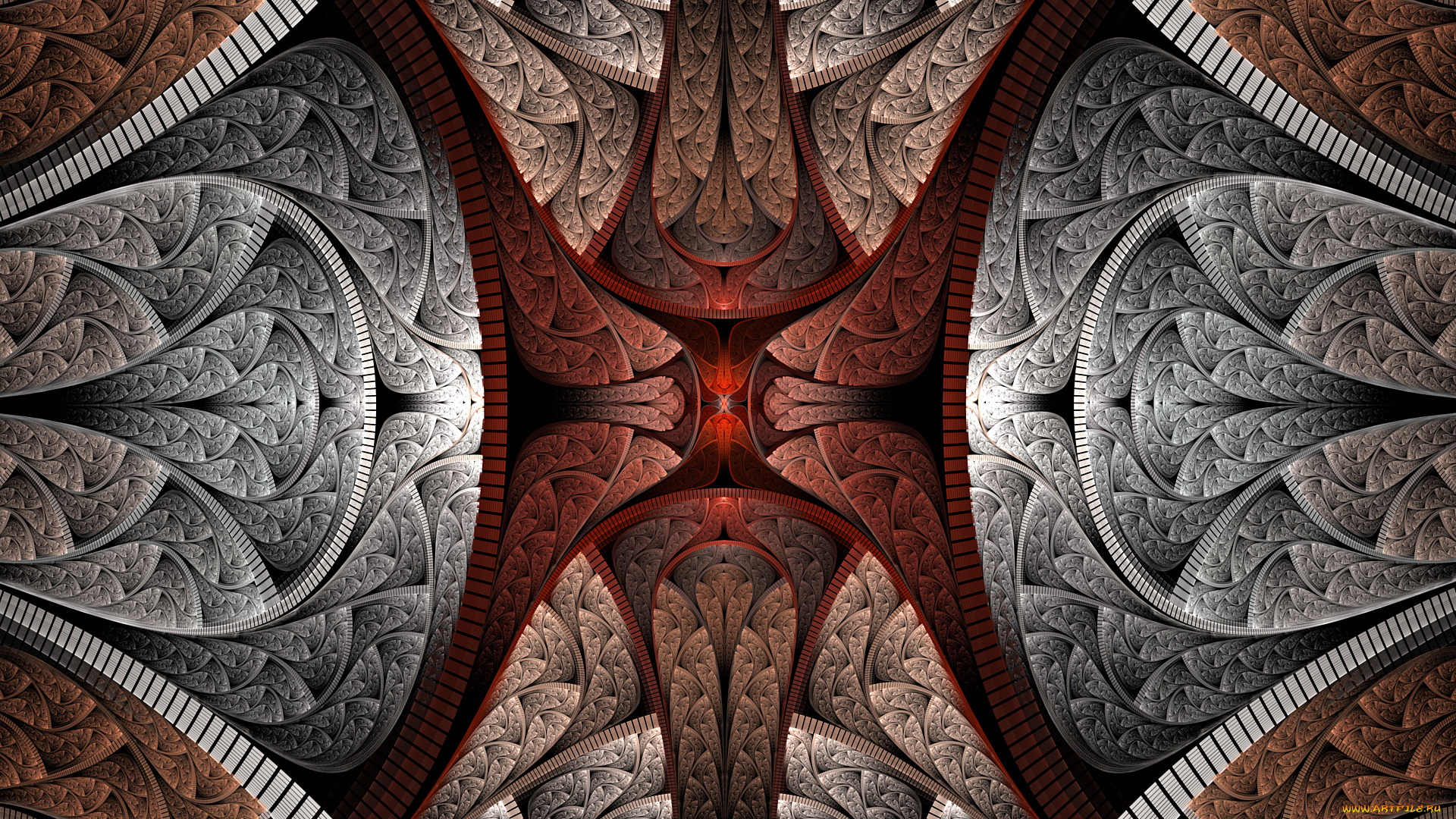 3д, графика, фракталы, , fractal, цвета, фон, узор