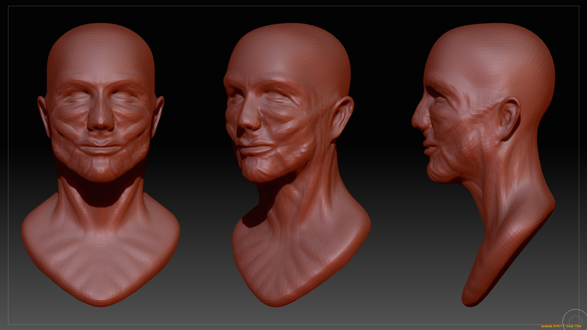 3д, графика, _science, fiction, лицо