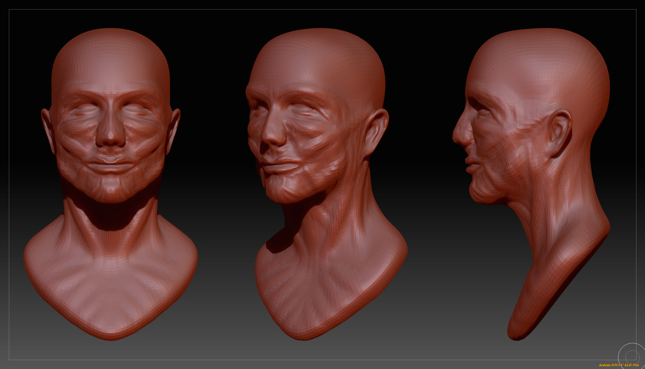 3д, графика, _science, fiction, лицо