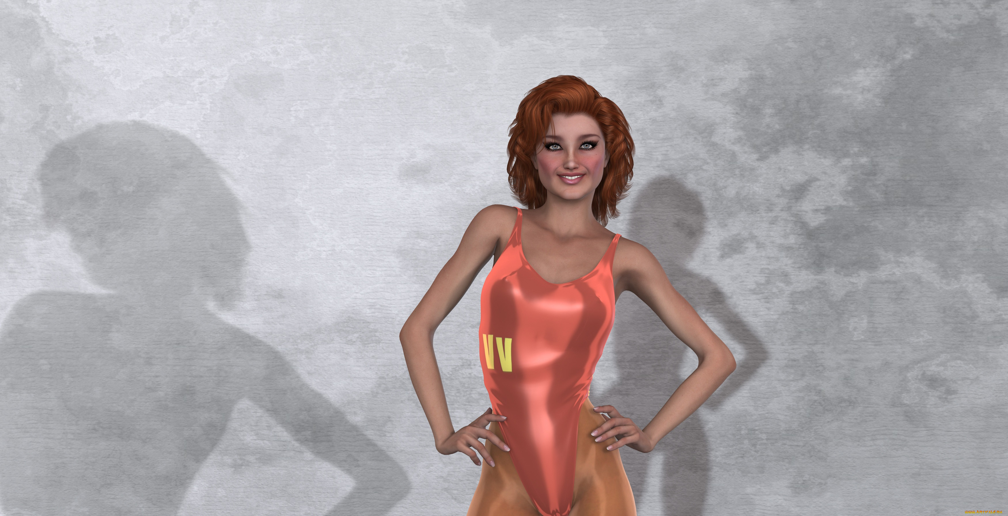 3д, графика, люди, , people, фон, взгляд, девушка