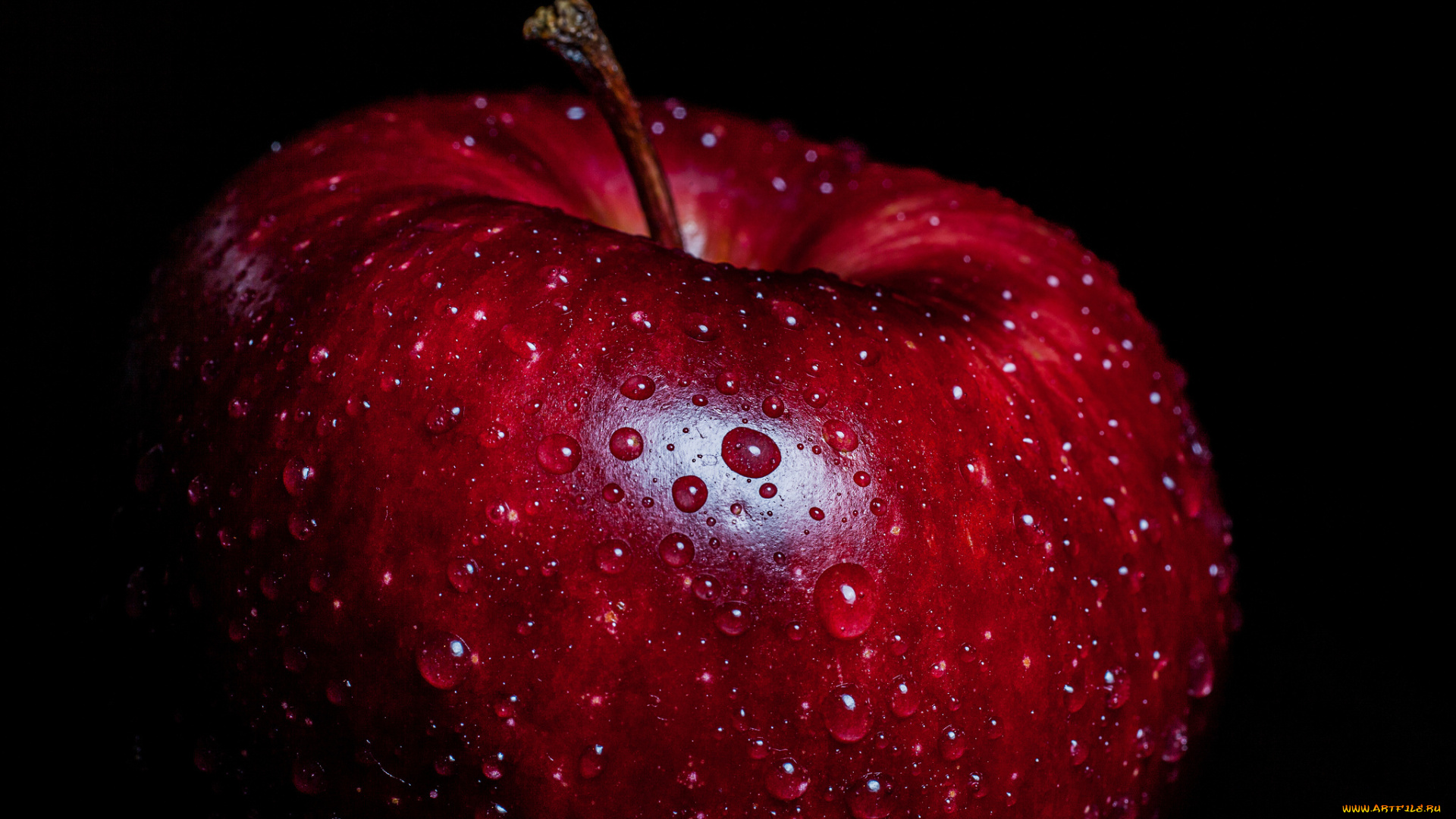 еда, Яблоки, яблоко, фон, макро