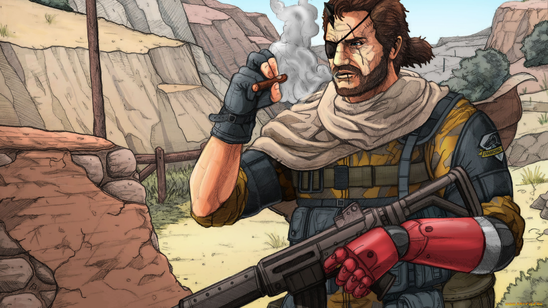 видео, игры, metal, gear, solid, v, , the, phantom, pain, metal, gear, solid, v, action, шутер, боевик, арт, the, phantom, pain