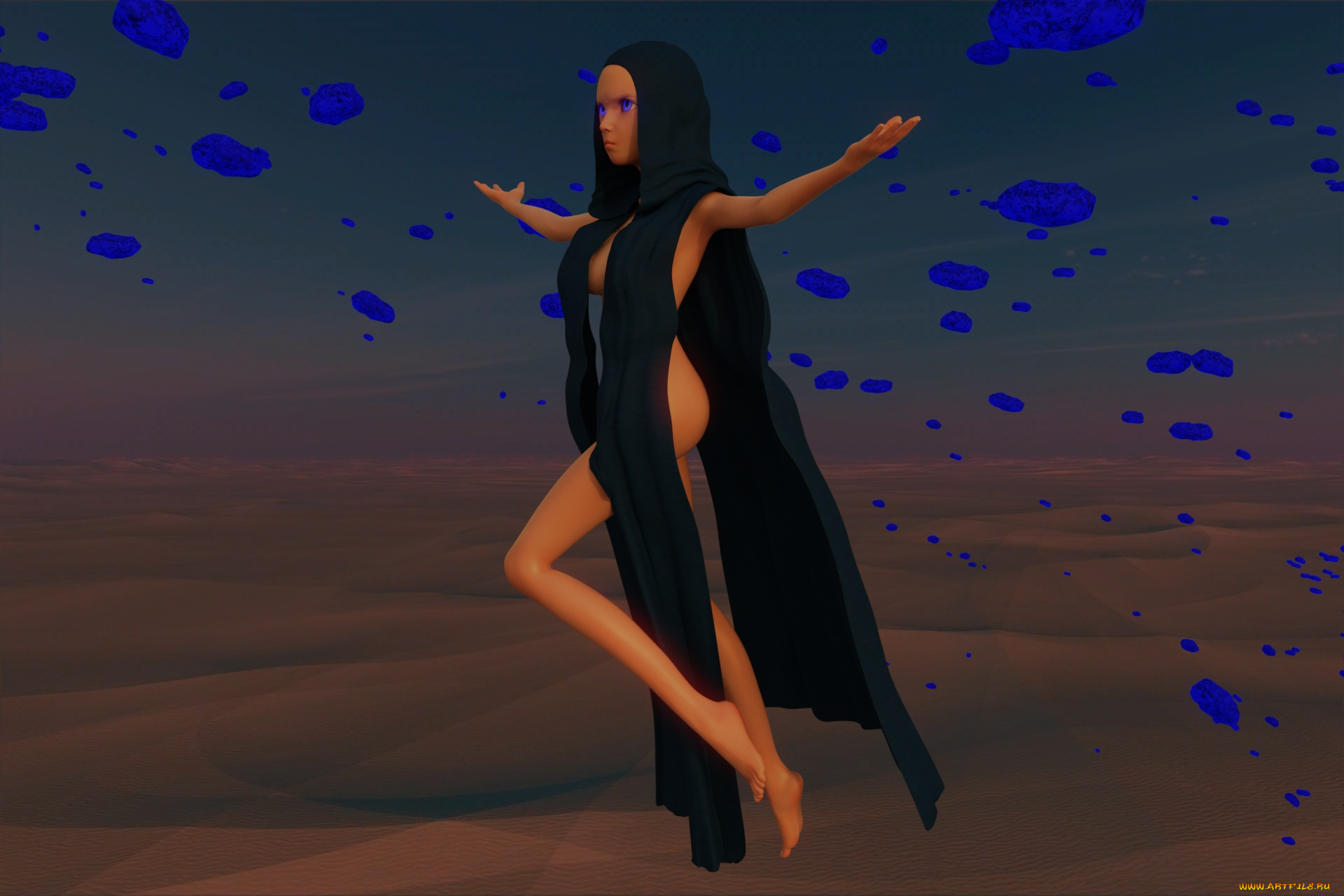 3д, графика, фантазия, , fantasy, фон, взгляд, девушка