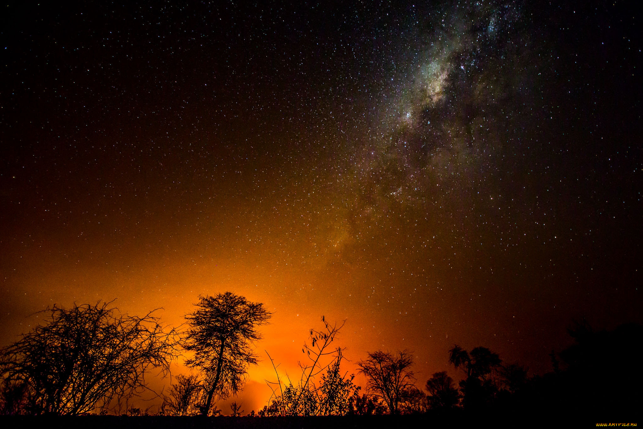 milky, way, космос, галактики, туманности, рассвет, звезды