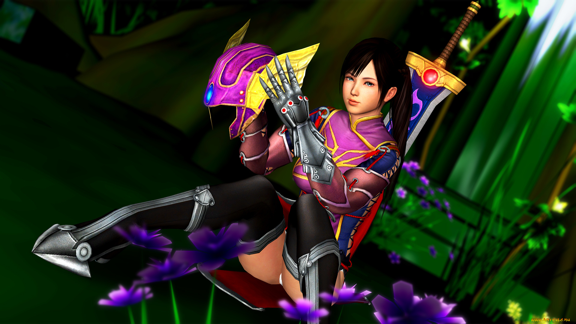 3д, графика, фантазия, , fantasy, фон, взгляд, девушка