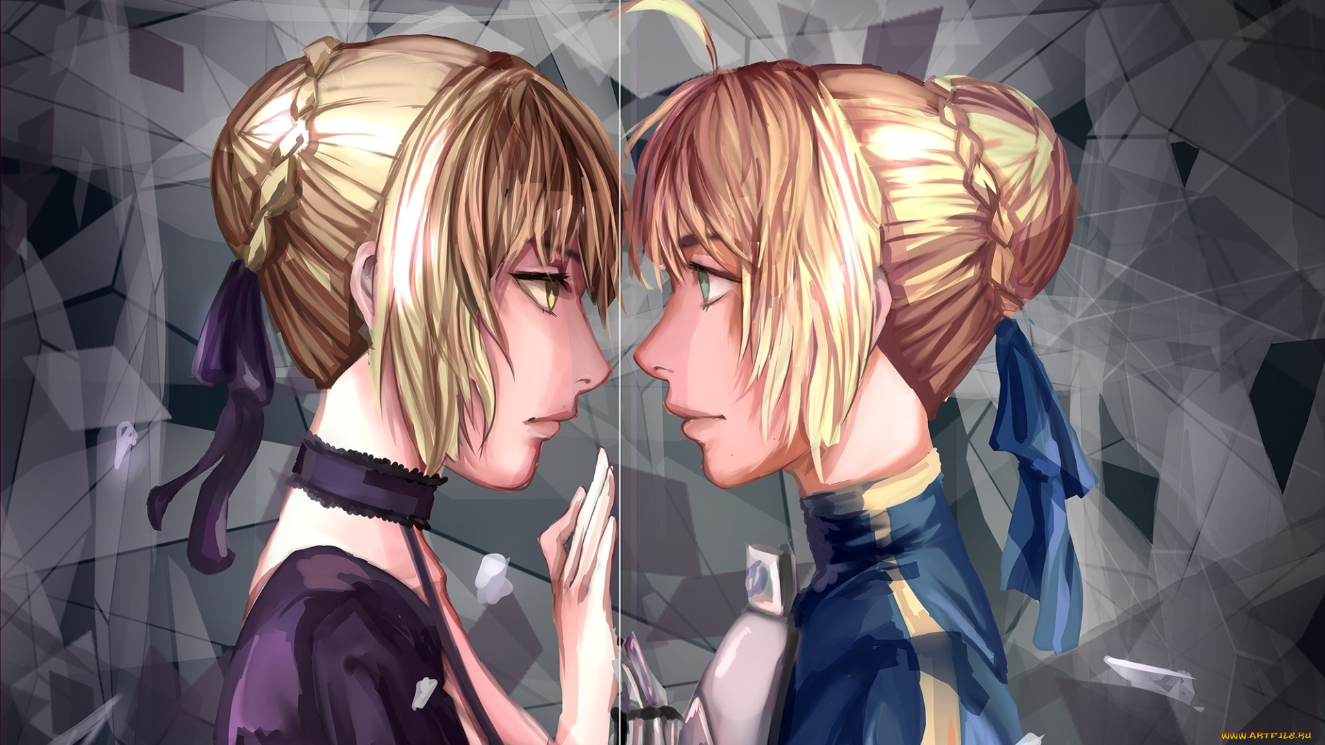 аниме, fate, stay, night, сейбер