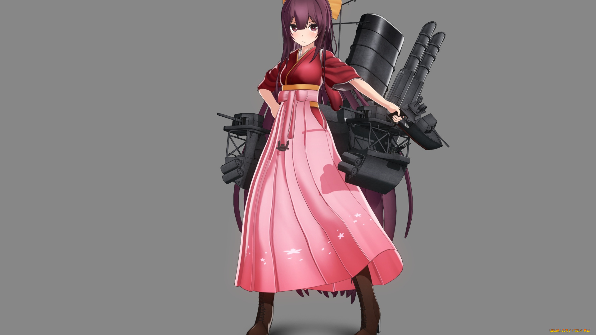 аниме, kantai, collection, kamikaze