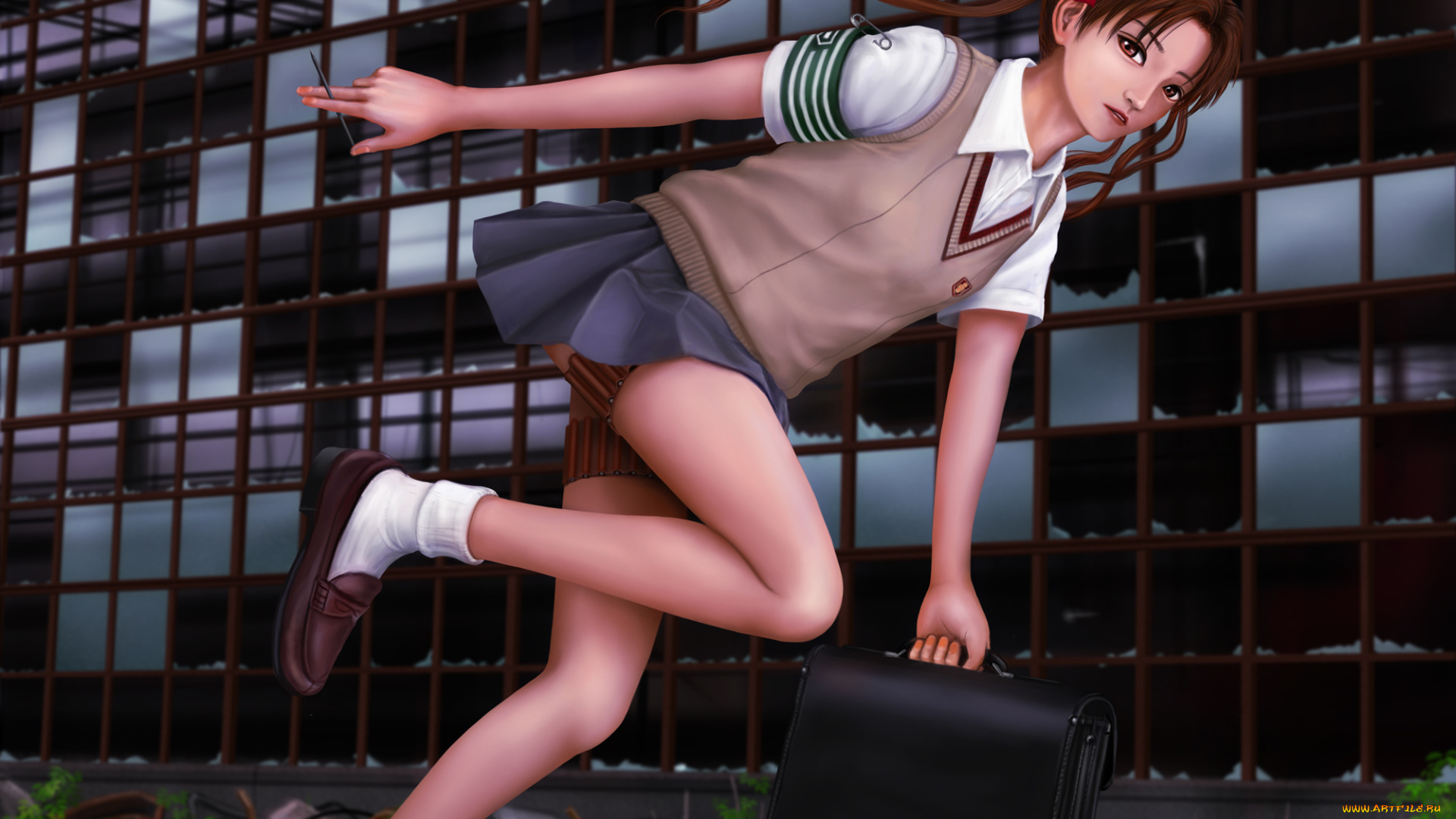 аниме, toaru, majutsu, no, index, фон, взгляд, девушка