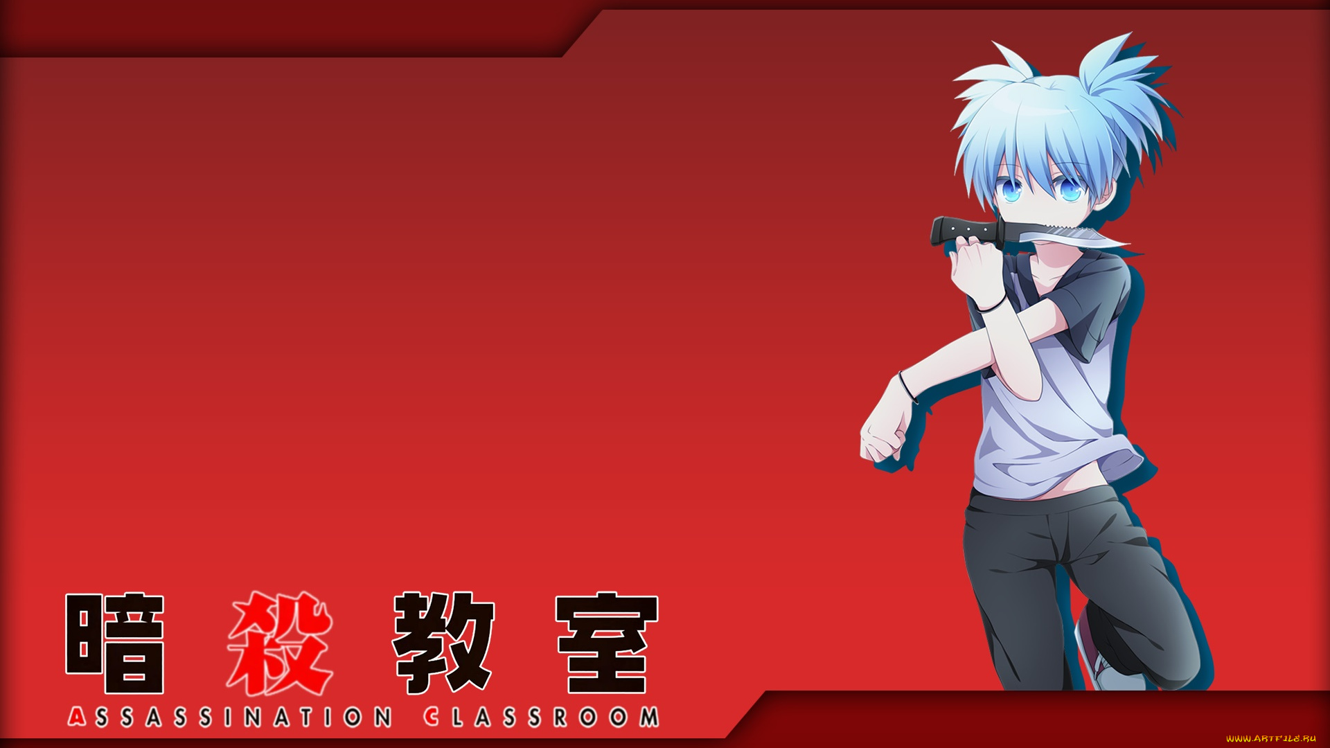 ansatsu, kyoushitsu, аниме, нож