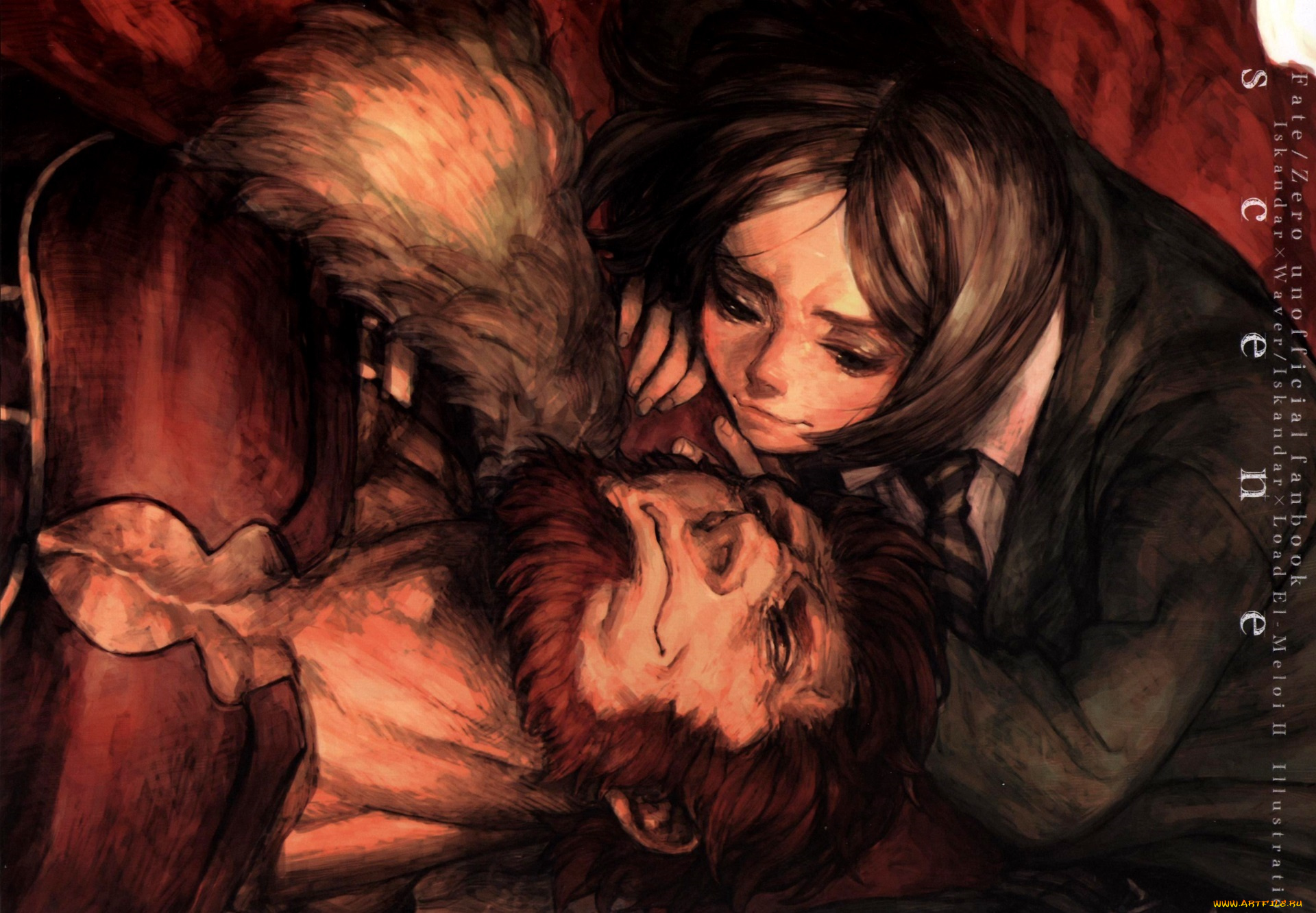 аниме, fate, zero, парни