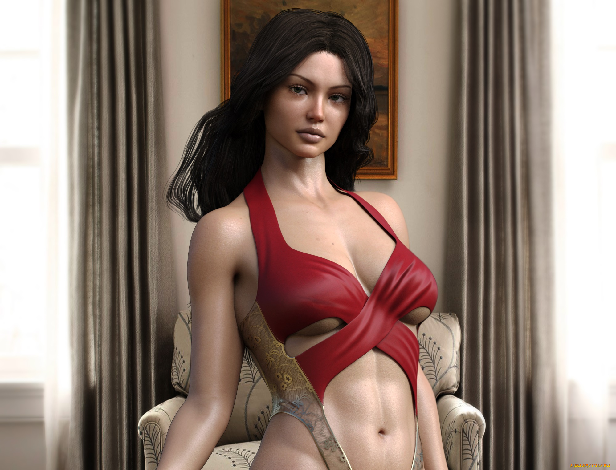 3д, графика, люди, , people, девушка, фон, взгляд