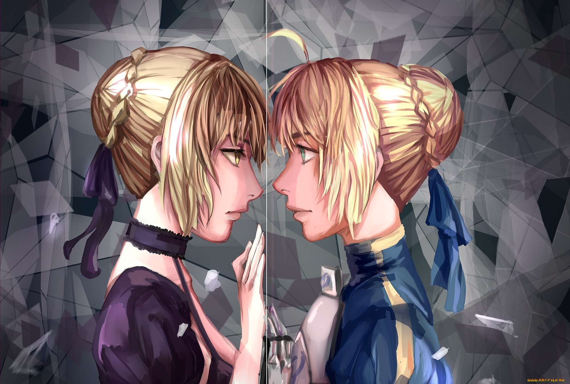 аниме, fate, stay, night, сейбер