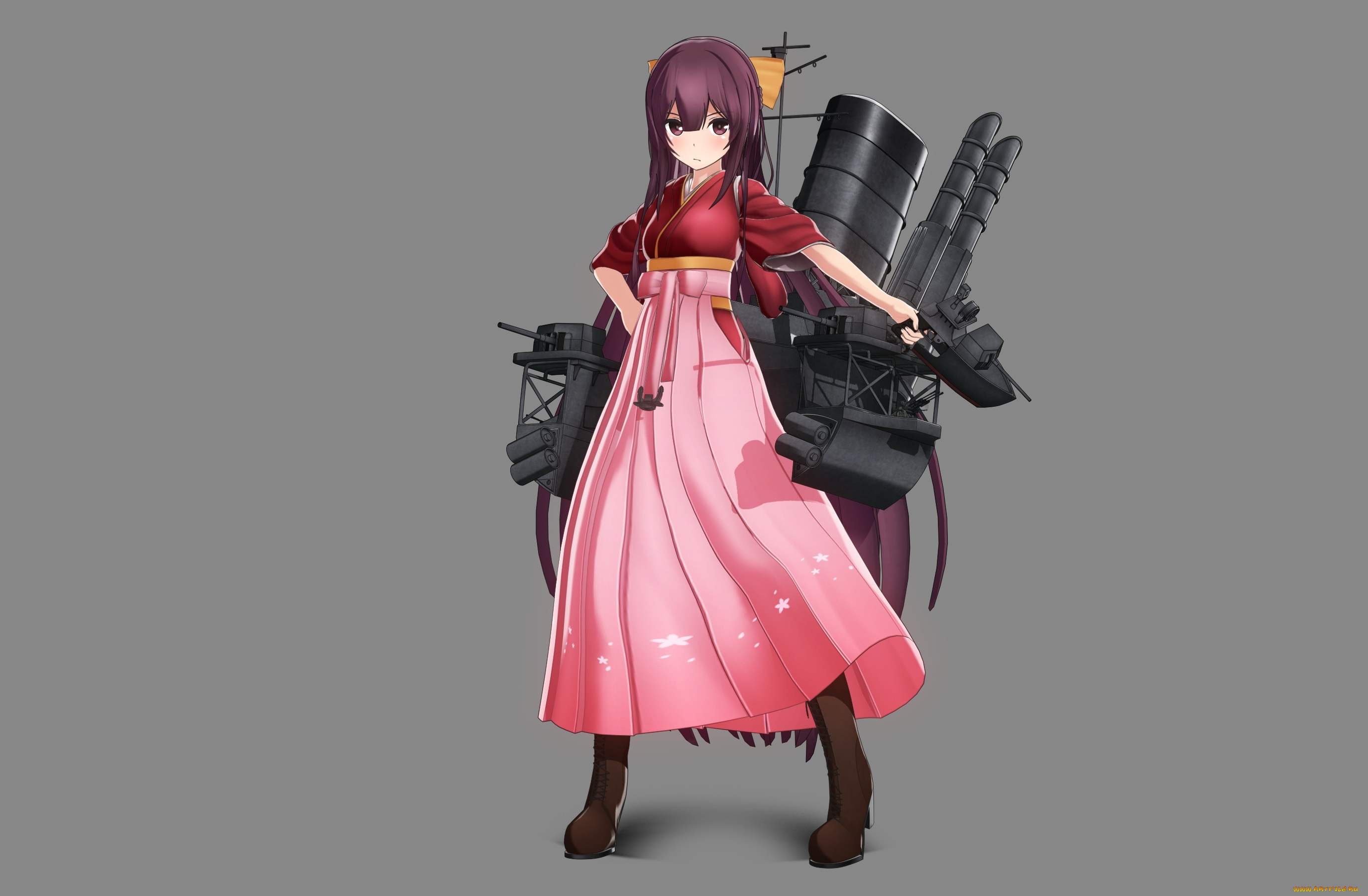 аниме, kantai, collection, kamikaze