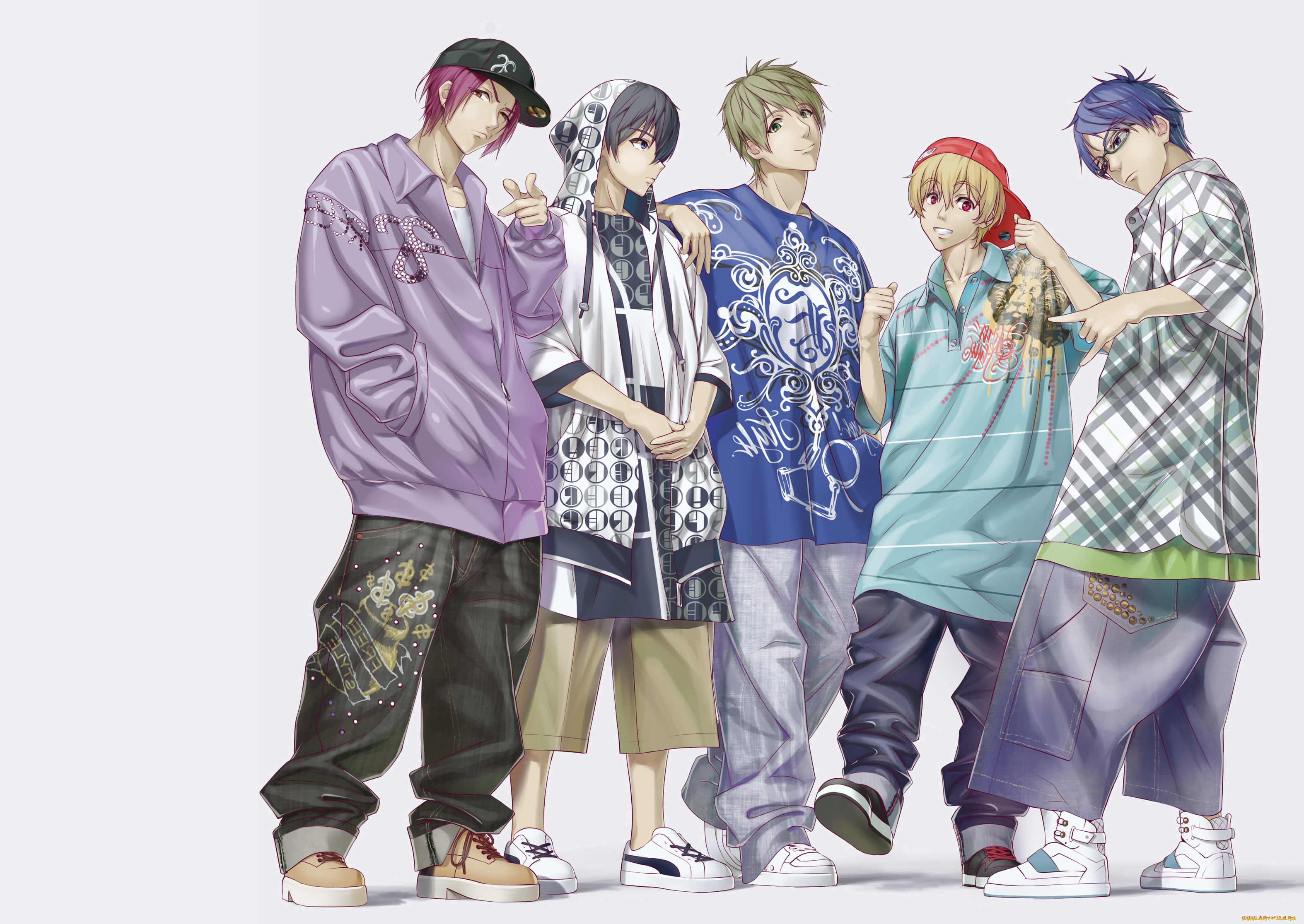 аниме, free, парни