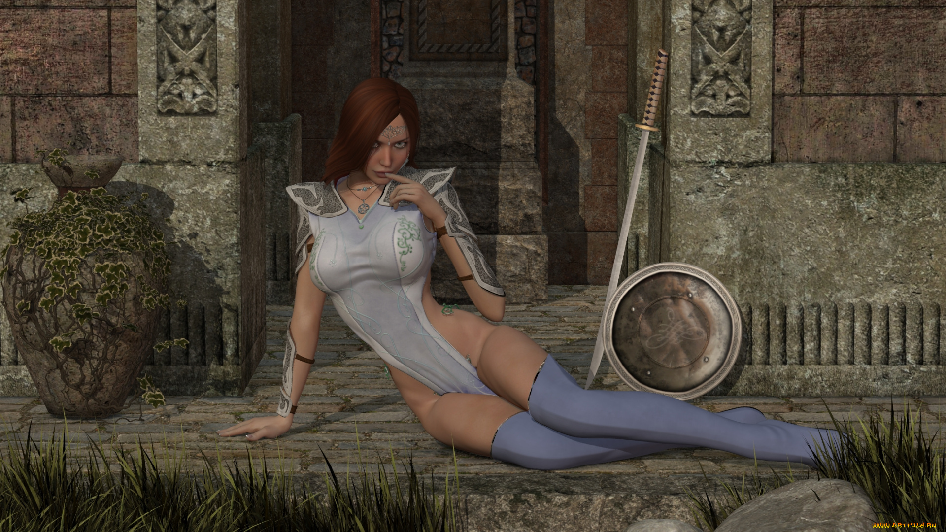 3д, графика, люди, , people, взгляд, фон, девушка