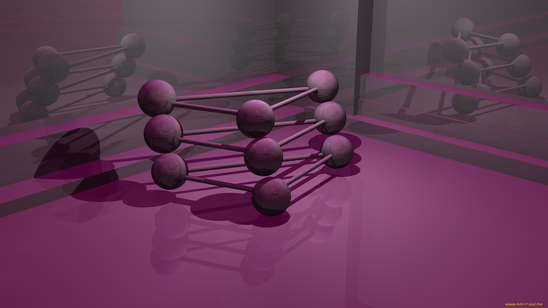 3д, графика, моделирование, , modeling, фон, шары