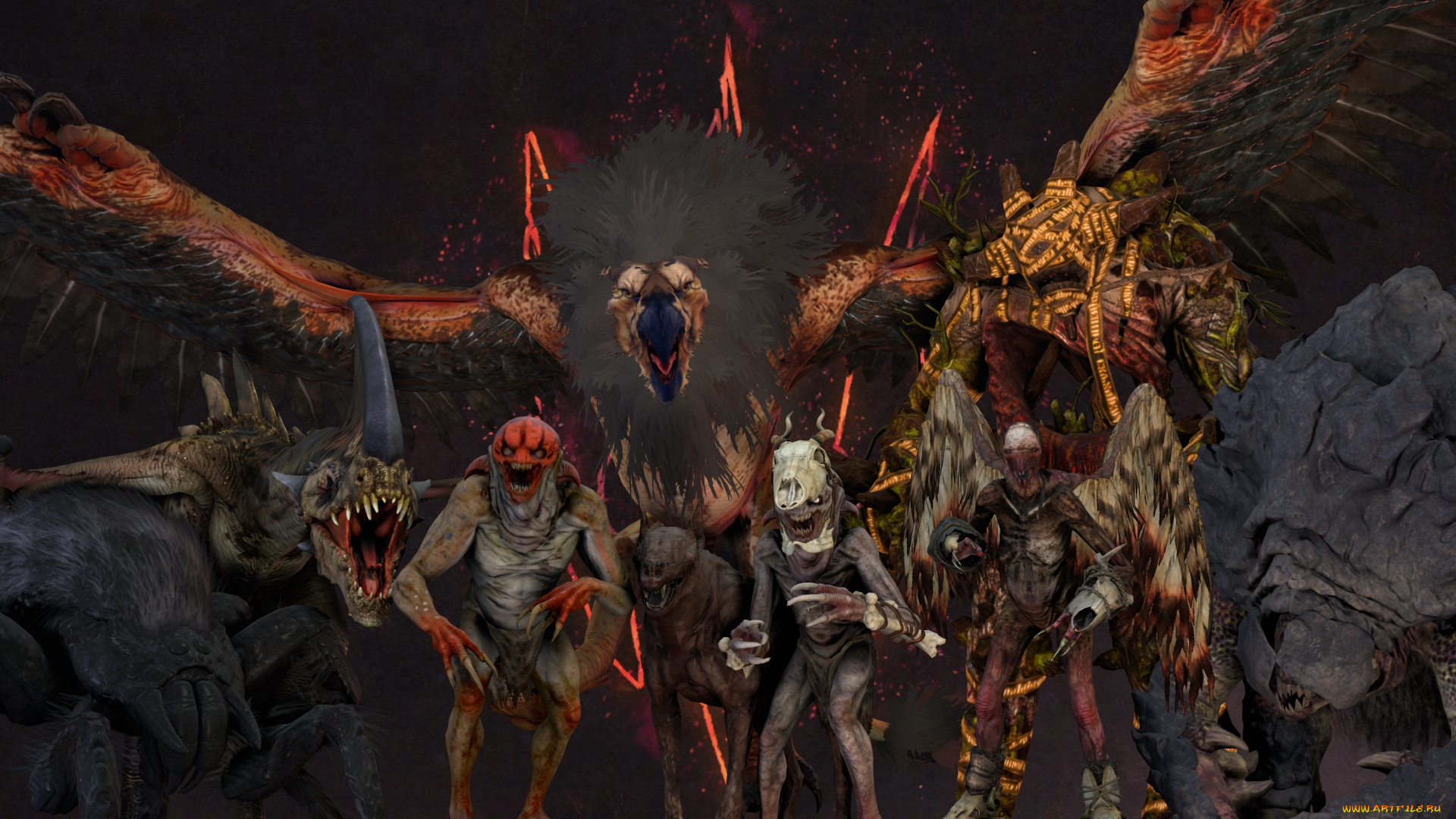 3д, графика, существа, , creatures, демоны