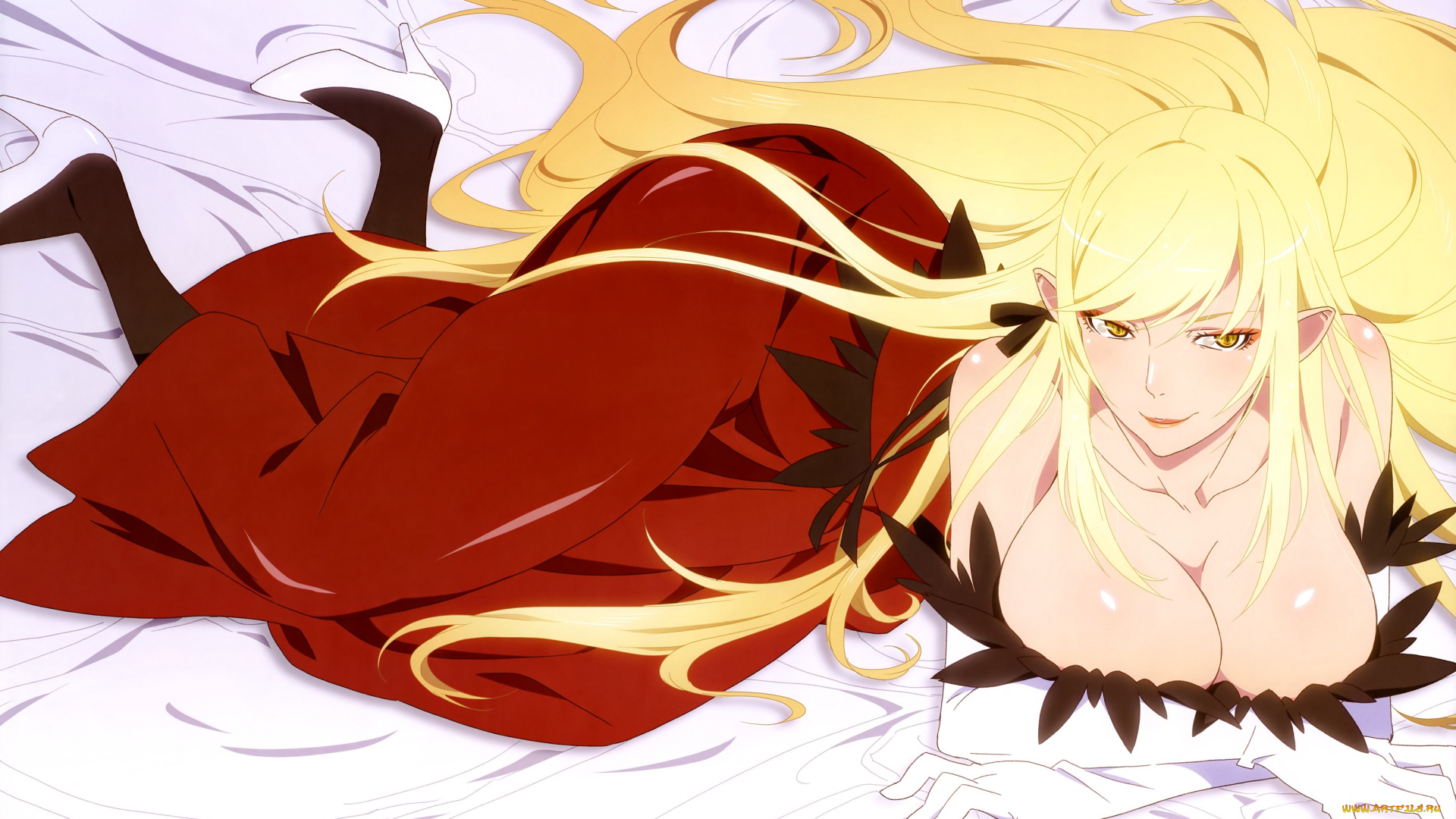 аниме, bakemonogatari, oshino, shinobu