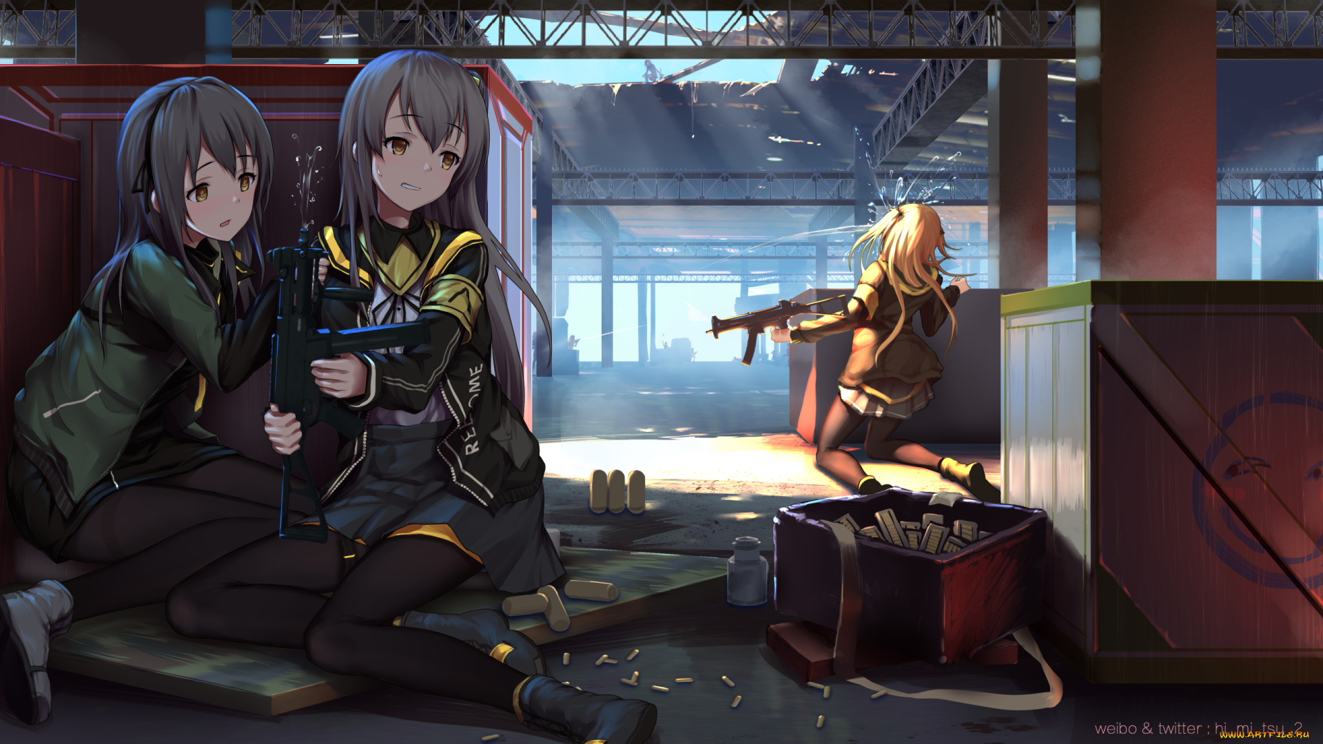 аниме, girls, frontline, girls, frontline