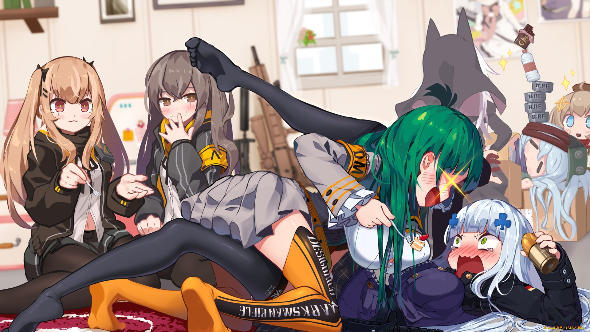 аниме, girls, frontline, girls, frontline