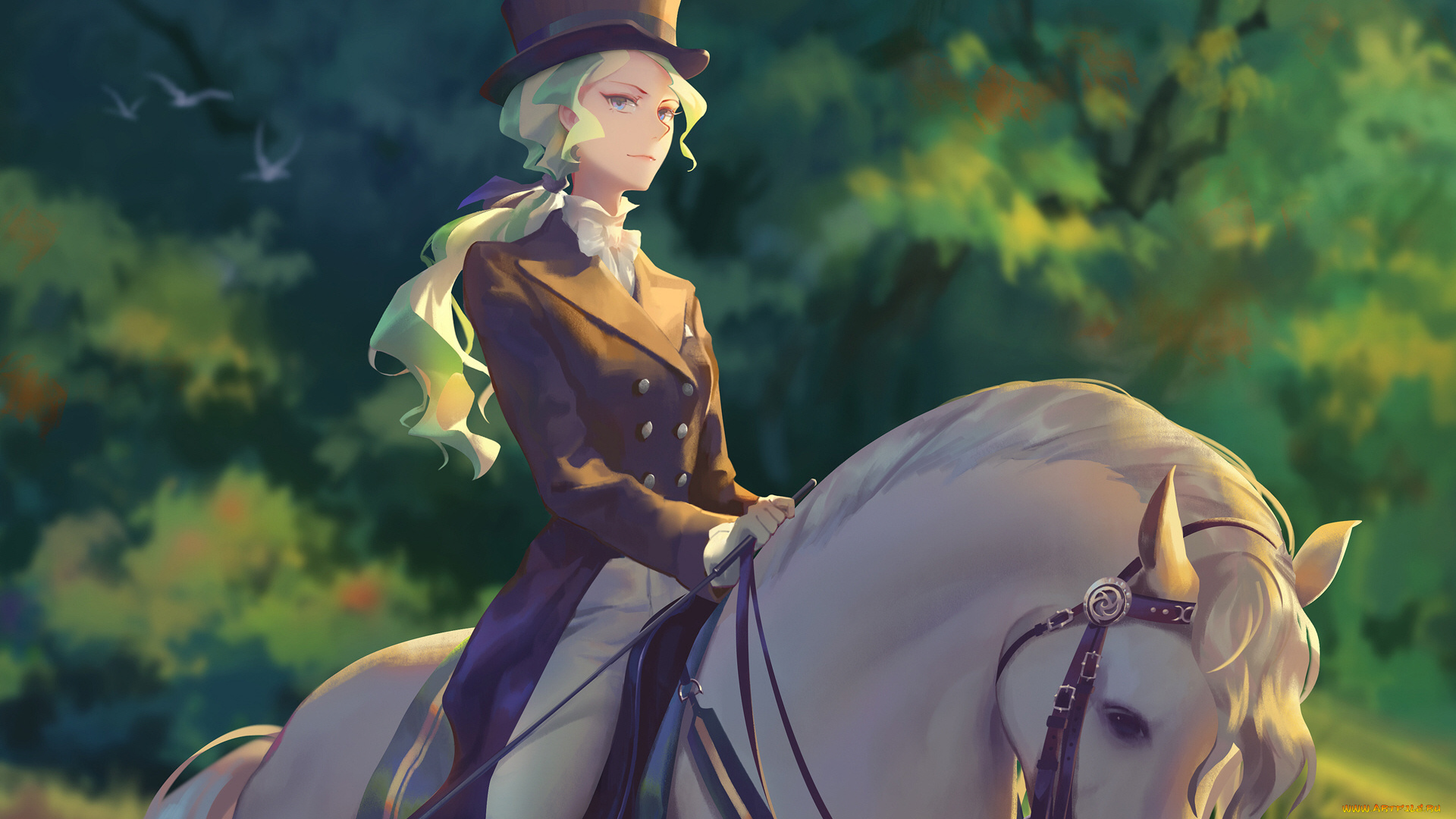 аниме, little, witch, academia, девушка