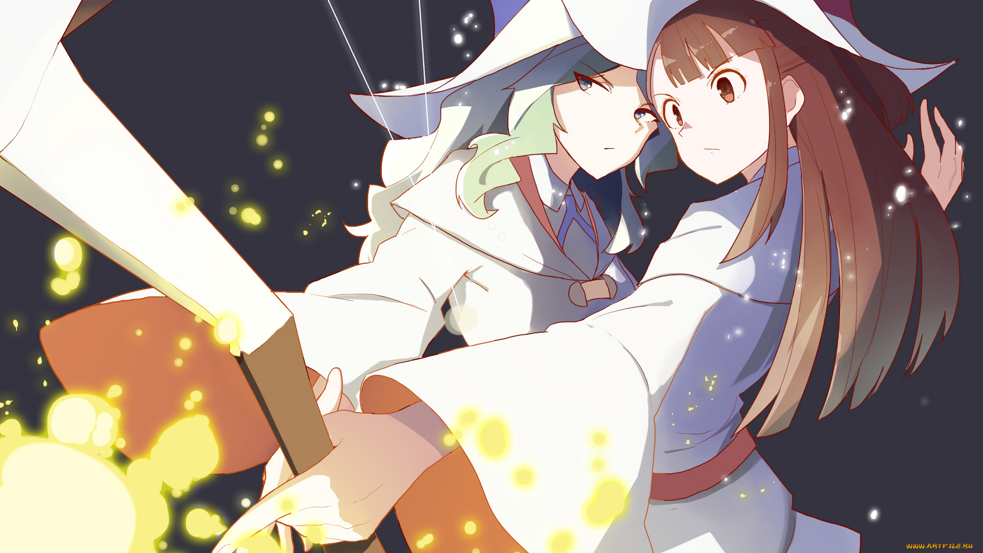 аниме, little, witch, academia, девушки