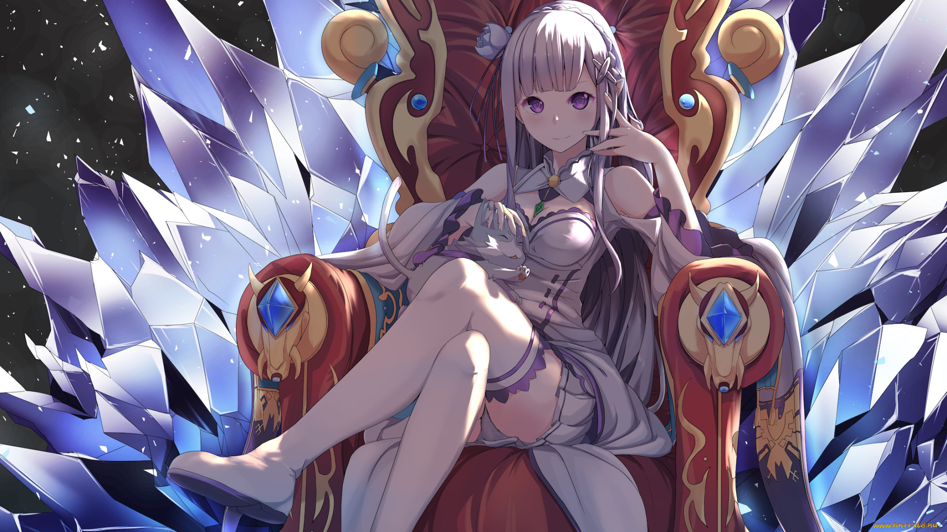 аниме, re, , zero, kara, hajimeru, isekai, seikatsu, emilia