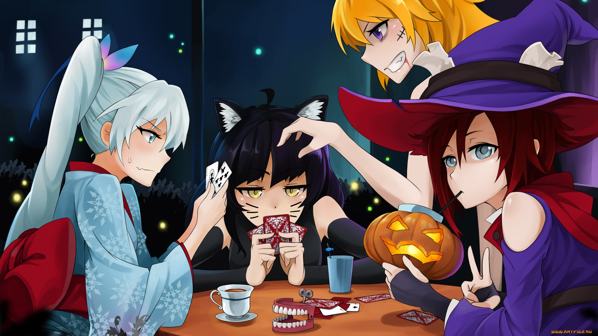 аниме, rwby, девушки