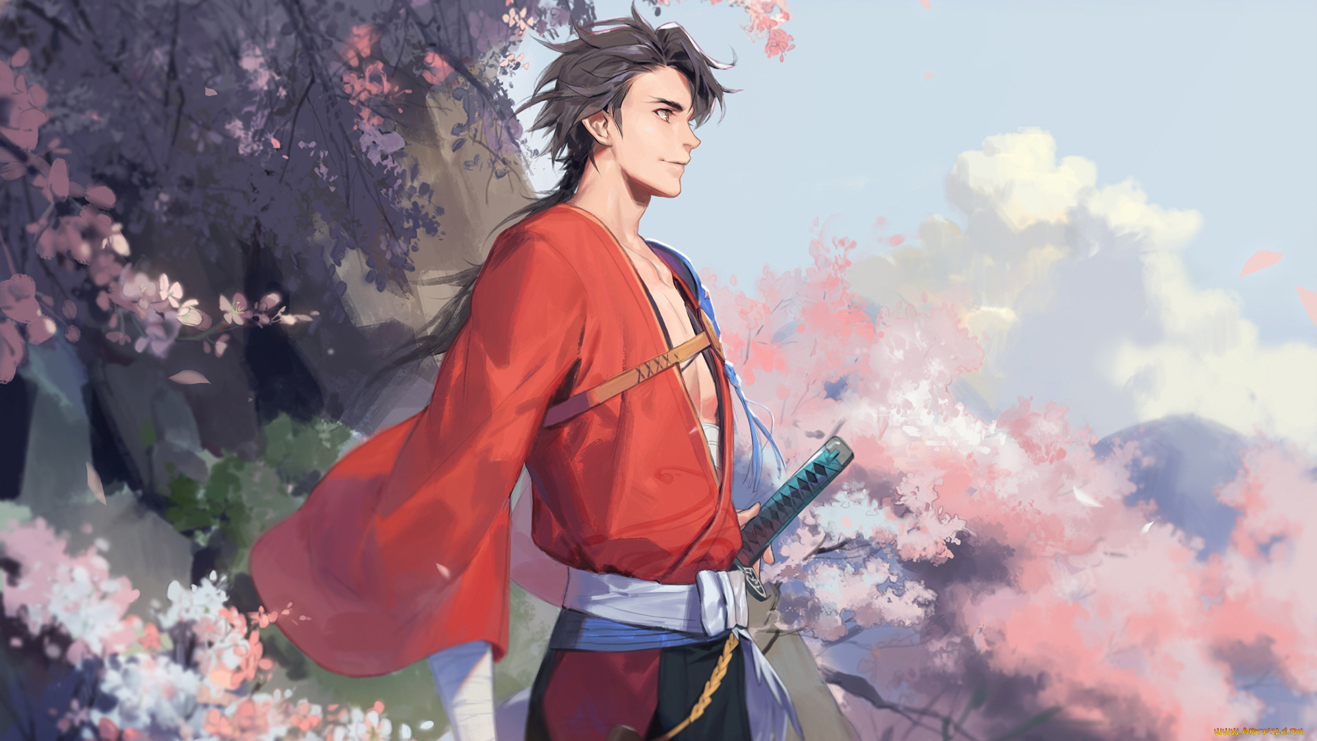 аниме, touken, ranbu, танец, мечей