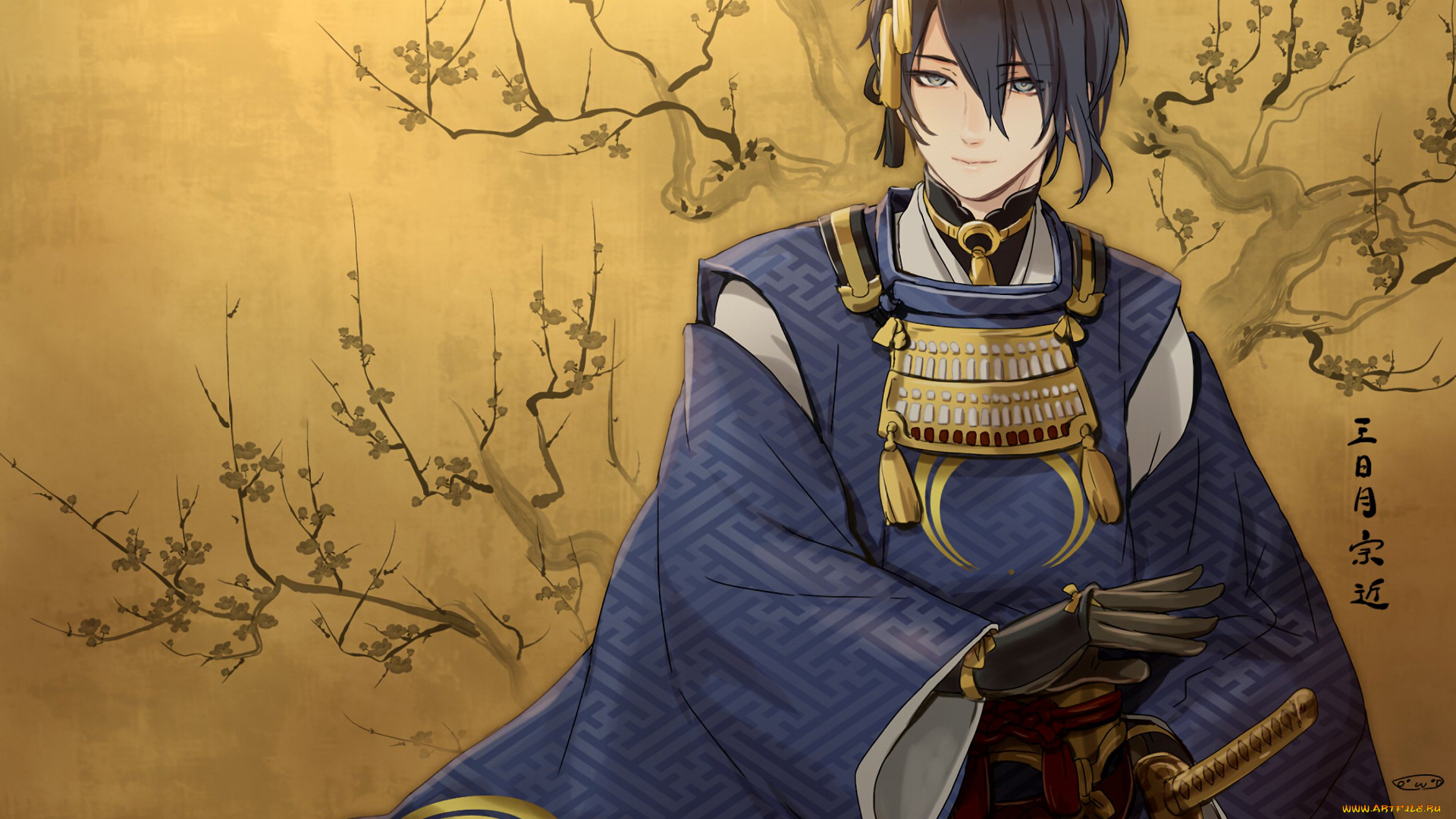 аниме, touken, ranbu, танец, мечей