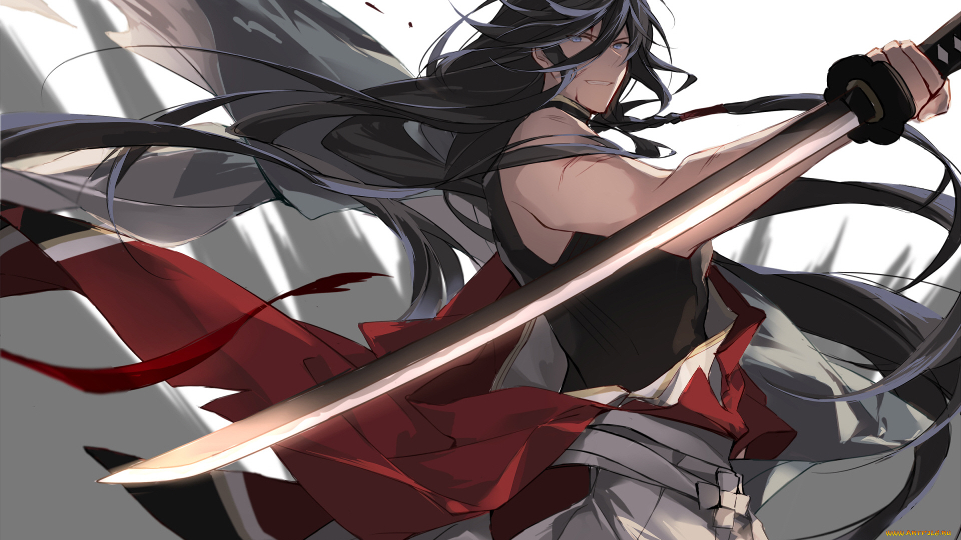 аниме, touken, ranbu, танец, мечей