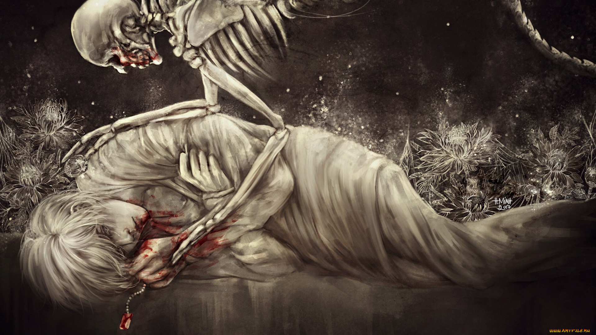 аниме, животные, , существа, смерть